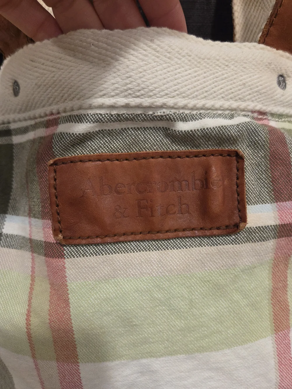 Abercrombie & Fitch Tote Bag Women OS Vintage Plaid School Teacher Y2K Preppy